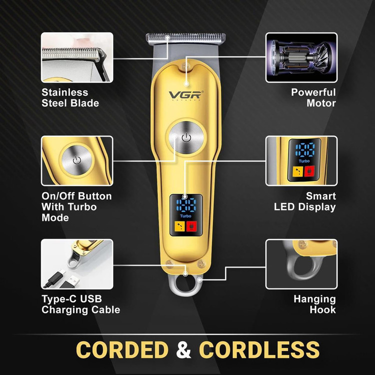 ماشین اصلاح موی سر و صورت وی جی ار مدل V-290