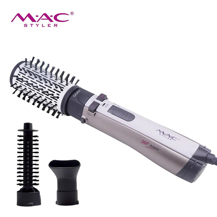 سشوار چند حالت دهنده با روکش سرامیکی مک استایلر MC-6620، سه کاره با کیفیت عالی، سشوار برس دار حرفه ای اورجینال
