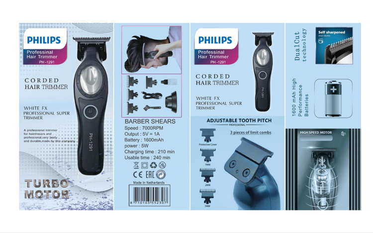 ماشین اصلاح و صفر زن حرفهای فیلیپس مدل PH-1291
